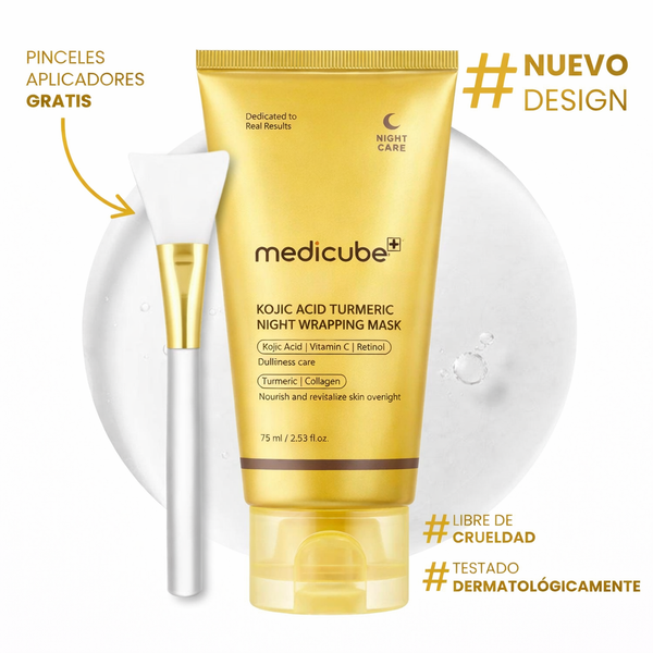 Mascarilla Facial Coreana con Cúrcuma y Colágeno