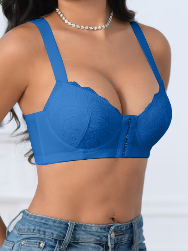 Sujetador de Cobertura Completa  y Cierre Frontal 3X1