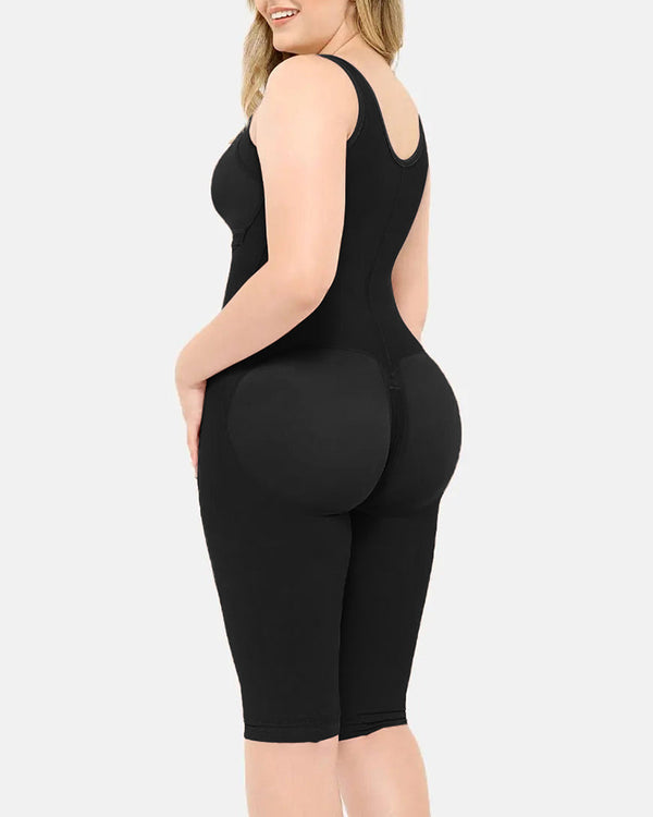 Faja moldeadora de abdomen de doble compresión con sujetador