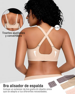 Sujetador sin Aros con Borde Ondulado 2x1