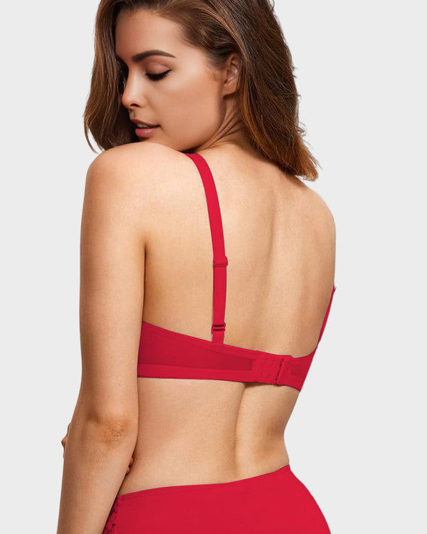 Sujetador balconette con aros y encaje Melisa 2X1