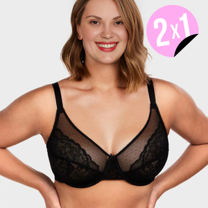 Sujetador Minimizer de Encaje 2X1