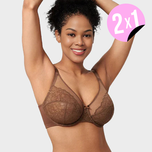 Sujetador Minimizer de Encaje 2X1