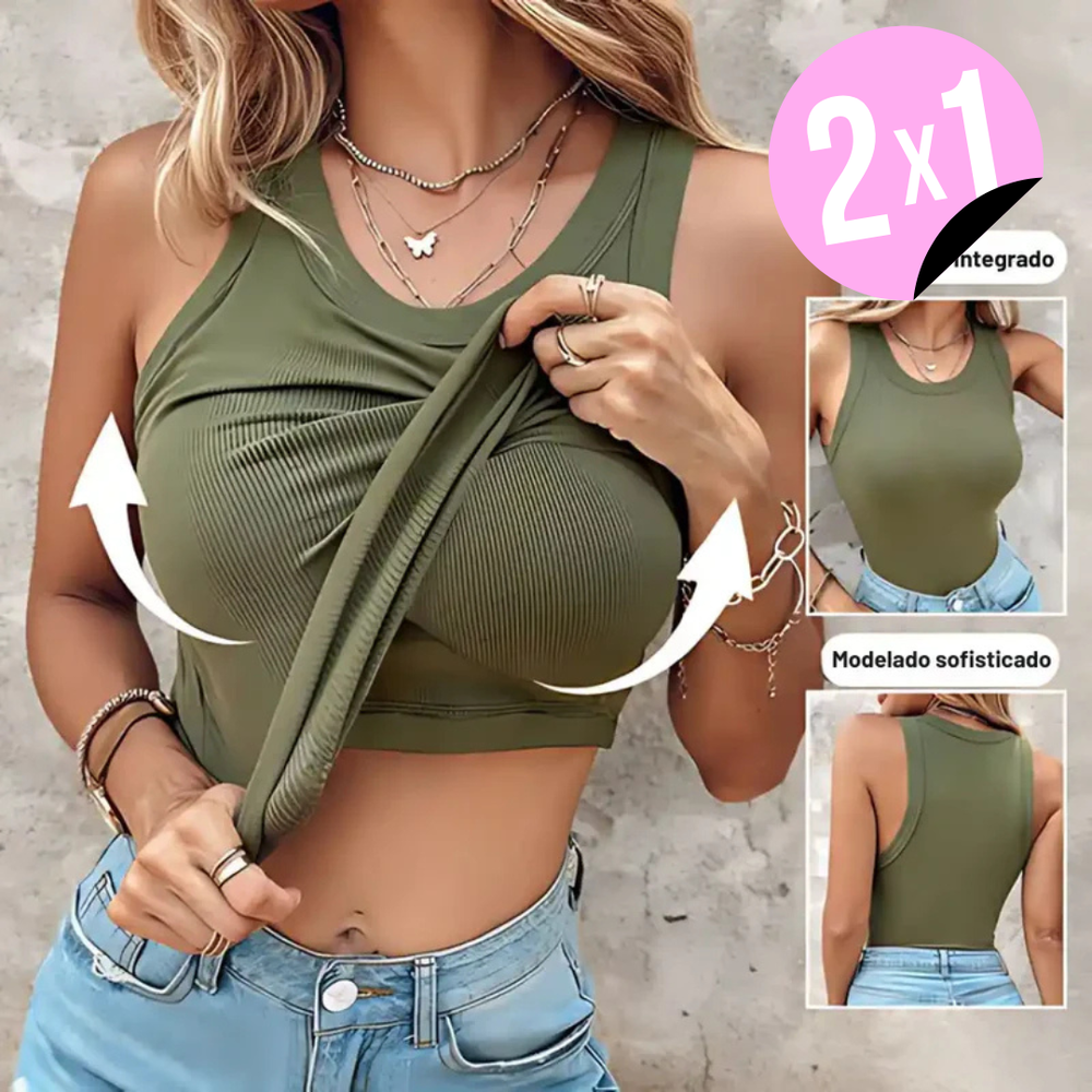 sujetador integrado ajusta Realsa y Moldea 2X1