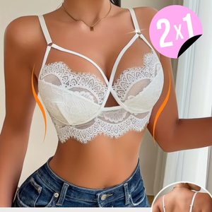 Sujetador Bustier Ajustable Sin Tirantes con Push-Up 2X1