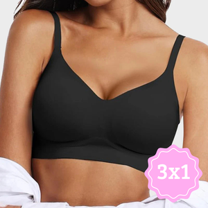 Sujetador push up de soporte suave sin costuras 3X1