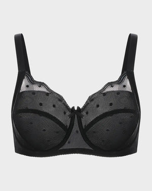 Sujetador reductor con encaje de lunares 3x1
