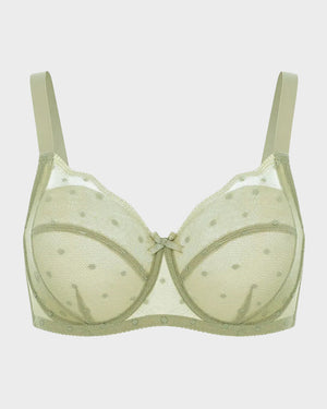 Sujetador reductor con encaje de lunares 3x1