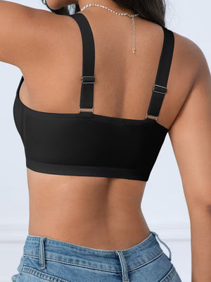 Sujetador de Cobertura Completa  y Cierre Frontal 3X1