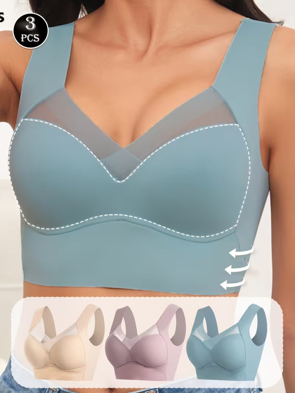 Sujetadores sin Costuras de Fibra de Hielo 3X1