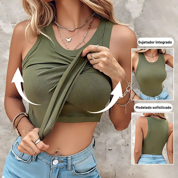 sujetador integrado ajusta Realsa y Moldea 2X1