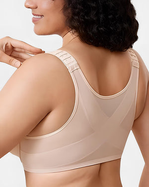 Sujetador con varilla de cierre frontal y soporte en la espalda 3X1