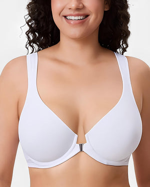 Sujetador con varilla de cierre frontal y soporte en la espalda 3X1