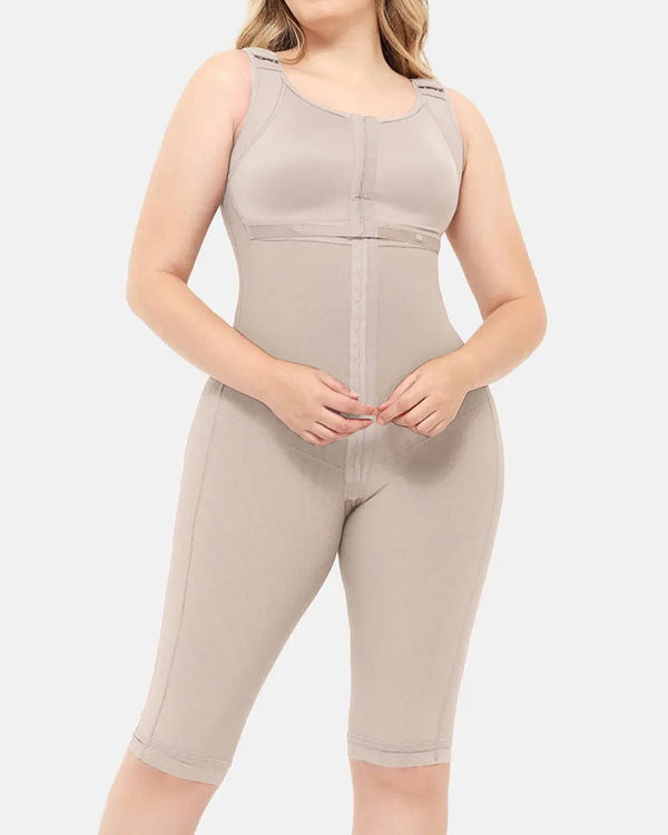 Faja moldeadora de abdomen de doble compresión con sujetador