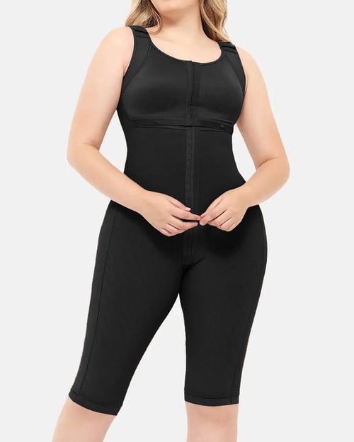 Faja moldeadora de abdomen de doble compresión con sujetador