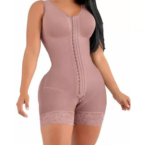 FAJAS COLOMBIANAS SHAPEWEAR FOR WOMEN TUMMY CONTROL POST SURGERY FULL BODY SHAPER BUTT LIFTER WITH ZIPPER CROTCH - LUNA