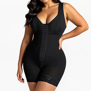 FAJAS COLOMBIANAS SHAPEWEAR FOR WOMEN TUMMY CONTROL POST SURGERY FULL BODY SHAPER BUTT LIFTER WITH ZIPPER CROTCH - LUNA
